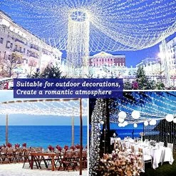Deals ❤️ 403ft 1000 LED String Lights Outdoor 🎄 Christmas Lights 8 Modes & Timer Fairy Light Plug In Waterproof LED String Lights For Xmas Yard Tree Wedding Party Holiday Decorations (Cool White) 🥰 -Lighting & Ceiling Fans Shop 61N8k5z5FFL