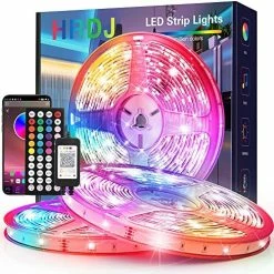 Coupon ⌛ Led Strip Lights 65.6ft, Music Sync Color Changing Led Lights For Bedroom 5050 SMD RGB Led Light Strips With Remote App Control Led Lights For Room Party ⭐ -Lighting & Ceiling Fans Shop 61NOSovK2hL. AC