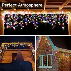 Cheapest β Icicle π Christmas Lights Outdoor-720LED 60FT Multicolored Fairy String Lights-8 Modes Connectable Timer IP44 Waterproof With Remote Plug In For House Roof Yard Patio Indoor π Christmas Decorations π― 15 Cheapest β Icicle π Christmas Lights Outdoor-720LED 60FT Multicolored Fairy String Lights-8 Modes Connectable Timer IP44 Waterproof With Remote Plug In For House Roof Yard Patio Indoor π Christmas Decorations π― -Lighting & Ceiling Fans Shop 61TOIRL1DnL