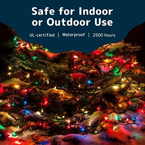 Best Pirce 🥰 Prextex ❄ Christmas Lights (20 Feet, 100 Lights) – Multi Color ❄ Christmas Tree Lights With Green Wire - Indoor/Outdoor Waterproof String Lights - Warm Multi Color Twinkle Lights 🔥 4 Best Pirce 🥰 Prextex ❄ Christmas Lights (20 Feet, 100 Lights) – Multi Color ❄ Christmas Tree Lights With Green Wire - Indoor/Outdoor Waterproof String Lights - Warm Multi Color Twinkle Lights 🔥 - Image 2