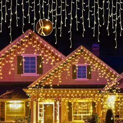 New 🔥 Extra-Long 66FT String Lights Outdoor/Indoor, 200 LED Upgraded Super Bright 🎄 Christmas Lights, Waterproof 8 Modes Plug In Fairy Lights For Bedroom Party Wedding Garden (Warm White) 🔔 -Lighting & Ceiling Fans Shop 61a61LcS2L. AC