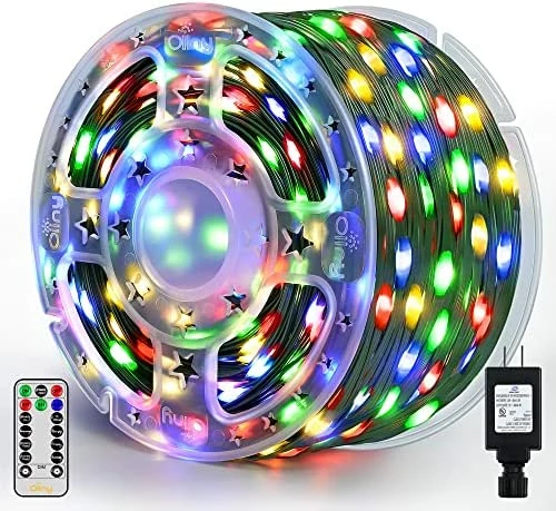 Budget ๐ฏ Christmas Lights Outdoor-800LED 262FT Long Plug In Green Wire ๐ Christmas Tree Lights With Remote-IP67 Waterproof 8 Modes With Timer For House Indoor ๐ฆ Halloween Decorations (Cool White) โ๏ธ 10 Budget ๐ฏ Christmas Lights Outdoor-800LED 262FT Long Plug In Green Wire ๐ Christmas Tree Lights With Remote-IP67 Waterproof 8 Modes With Timer For House Indoor ๐ฆ Halloween Decorations (Cool White) โ๏ธ - Image 8