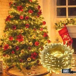 Discount 🌟 300 LED ❄ Christmas Lights, 98.5FT Xmas String Light 8 Lighting Modes, Plug In Waterproof Mini Lights For Outdoor Indoor Holiday ❄ Christmas Tree Wedding Party Bedroom Decorations (Warm White) 😀 -Lighting & Ceiling Fans Shop 61dh5pZVqGL