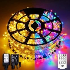 Best Sale 😀 168FT 600 LED 🎁 Christmas Lights Outdoor Waterproof 8 Modes Indoor 🎁 Christmas String Lights Warm White 🎁 Christmas Tree Lights Plug In For Room Bedroom Wedding Party Holiday Decorations 🌟 -Lighting & Ceiling Fans Shop 61fLion7X0L. AC