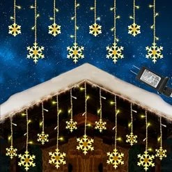 New 💯 Christmas Icicle Lights Outdoor, 360 LED 29.5ft 8 Modes Fairy Icicle String Lights With 60 Drops, Led 🎄 Christmas Twinkle Lights For Holiday, Party, Wedding, Eaves, 🎄 Christmas Decorations (White) 🔔 -Lighting & Ceiling Fans Shop 61fajoqEuzL. AC