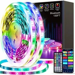 Outlet ✨ Led Strip Lights 130ft (2 Rolls Of 65ft) Smart Light Strips With App Control RGB Led Lights For Bedroom，Music Sync Color Changing Lights For Room Party ⌛