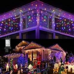 New 💯 Christmas Icicle Lights Outdoor, 360 LED 29.5ft 8 Modes Fairy Icicle String Lights With 60 Drops, Led 🎄 Christmas Twinkle Lights For Holiday, Party, Wedding, Eaves, 🎄 Christmas Decorations (White) 🔔 -Lighting & Ceiling Fans Shop 61kwvhwnyjL. AC