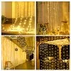 Top 10 💯 Fairy Curtain Lights For Bedroom 300 LED,SUWITU 🎄 Christmas String Lights USB Plug In 8 Modes Wall Hanging Twinkle Lights With Remote Control For In/Outdoor Wedding Party Backdrop Xmas Decor(9.8x9.8FT) Orange ✔️