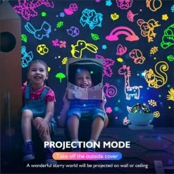 Cheapest 🔥 Night Light For Kids, Rauxe Kids Night Light, Space & Animal World Star Projector 360° Rotation - 4 LED Bulbs 17 Light Color Changing With USB Cable, 6H Auto-off, Wonderful Gift For Men 👩 Women Children Blue 👍 -Lighting & Ceiling Fans Shop 61lnoVLnJRL