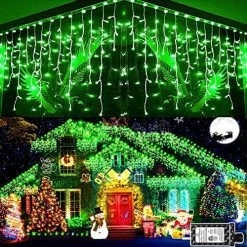 Best reviews of 😉 Christmas Lights Outdoor Decorations 400 LED 33ft 8 Modes Curtain Fairy String Light With 75 Drops, Clear Wire LED String Light Indoor Decor For Wedding Party Holiday ❄ Christmas Decorations Multicolor ✨ -Lighting & Ceiling Fans Shop 61m0J MUdL. AC