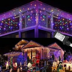 New 💯 Christmas Icicle Lights Outdoor, 360 LED 29.5ft 8 Modes Fairy Icicle String Lights With 60 Drops, Led 🎄 Christmas Twinkle Lights For Holiday, Party, Wedding, Eaves, 🎄 Christmas Decorations (White) 🔔 -Lighting & Ceiling Fans Shop 61o8aU7cL7L. AC