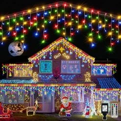 Cheapest β Icicle π Christmas Lights Outdoor-720LED 60FT Multicolored Fairy String Lights-8 Modes Connectable Timer IP44 Waterproof With Remote Plug In For House Roof Yard Patio Indoor π Christmas Decorations π― 17 Cheapest β Icicle π Christmas Lights Outdoor-720LED 60FT Multicolored Fairy String Lights-8 Modes Connectable Timer IP44 Waterproof With Remote Plug In For House Roof Yard Patio Indoor π Christmas Decorations π― -Lighting & Ceiling Fans Shop 61oEB3JZtcL. AC