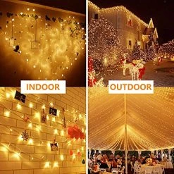 New 🔥 Extra-Long 66FT String Lights Outdoor/Indoor, 200 LED Upgraded Super Bright 🎄 Christmas Lights, Waterproof 8 Modes Plug In Fairy Lights For Bedroom Party Wedding Garden (Warm White) 🔔 -Lighting & Ceiling Fans Shop 61sqObCm4pS