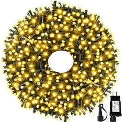 Best Pirce 💯 105FT 300LEDs 🔔 Christmas Lights Outdoor Indoor 8 Modes For 🔔 Christmas Tree Party Decoration, 100% UL Listed (Warm White) 😍 -Lighting & Ceiling Fans Shop 61uwYzA5oJL. AC