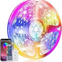 Coupon ⌛ Led Strip Lights 65.6ft, Music Sync Color Changing Led Lights For Bedroom 5050 SMD RGB Led Light Strips With Remote App Control Led Lights For Room Party ⭐ -Lighting & Ceiling Fans Shop 61vYV HYAaL. AC