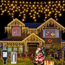 Cheapest β Icicle π Christmas Lights Outdoor-720LED 60FT Multicolored Fairy String Lights-8 Modes Connectable Timer IP44 Waterproof With Remote Plug In For House Roof Yard Patio Indoor π Christmas Decorations π― 18 Cheapest β Icicle π Christmas Lights Outdoor-720LED 60FT Multicolored Fairy String Lights-8 Modes Connectable Timer IP44 Waterproof With Remote Plug In For House Roof Yard Patio Indoor π Christmas Decorations π― -Lighting & Ceiling Fans Shop 61wSXWiyL. AC
