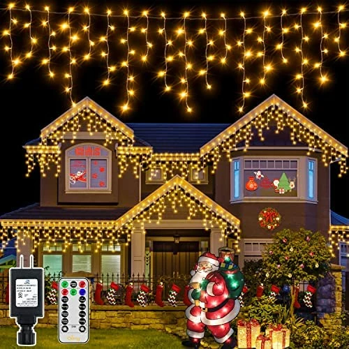 Cheapest β Icicle π Christmas Lights Outdoor-720LED 60FT Multicolored Fairy String Lights-8 Modes Connectable Timer IP44 Waterproof With Remote Plug In For House Roof Yard Patio Indoor π Christmas Decorations π― 10 Cheapest β Icicle π Christmas Lights Outdoor-720LED 60FT Multicolored Fairy String Lights-8 Modes Connectable Timer IP44 Waterproof With Remote Plug In For House Roof Yard Patio Indoor π Christmas Decorations π― - Image 8