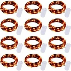 Best Sale 😀 12 Pack Led Fairy Lights Battery Operated String Lights Waterproof Silver Wire 7 Feet 20 Led Firefly Starry Moon Lights For DIY Wedding Party Bedroom Patio 🎅 Christmas (12 Pack, Warm White) 👍 -Lighting & Ceiling Fans Shop 61xCTroHKaL. AC