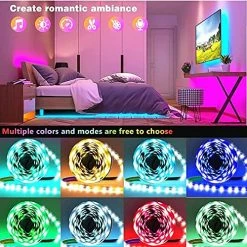 Deals 🔥 Led Lights For Bedroom 100ft (2 Rolls Of 50ft) Music Sync Color Changing LED Strip Lights With Remote And App Control 5050 RGB LED Strip, LED Lights For Room Home Party Decorat ⭐ -Lighting & Ceiling Fans Shop 61xRYYJ2mZL 1