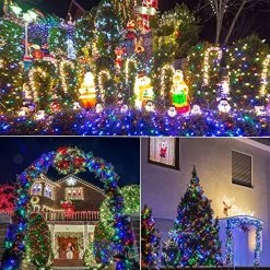 Brand new 🧨 50 LED Outdoor 🎄 Christmas Lights, 16 FT Battery Operated Mini String Lights With 8 Modes & Timer, Xmas Tree Lights Waterproof For Patio Garden Party Wedding Holiday Decor, Multicolor ⌛ -Lighting & Ceiling Fans Shop 61yq3D7FZ2L