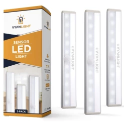 Wholesale 🔥 YanLight Motion Sensor LED Lights, 10 LED Battery Operated Motion Light, Stick-On Anywhere Magnetic Night Light Bar For Under Cabinet, Closet, Hallway, Stairway, Wardrobe, Kitchen, Vanity, 3 Pack 🎉 -Lighting & Ceiling Fans Shop 71ecO9DptJL
